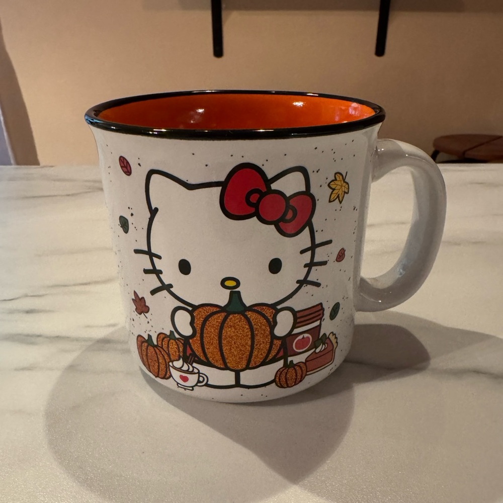 Autumn/fall themed Hello Kitty mug